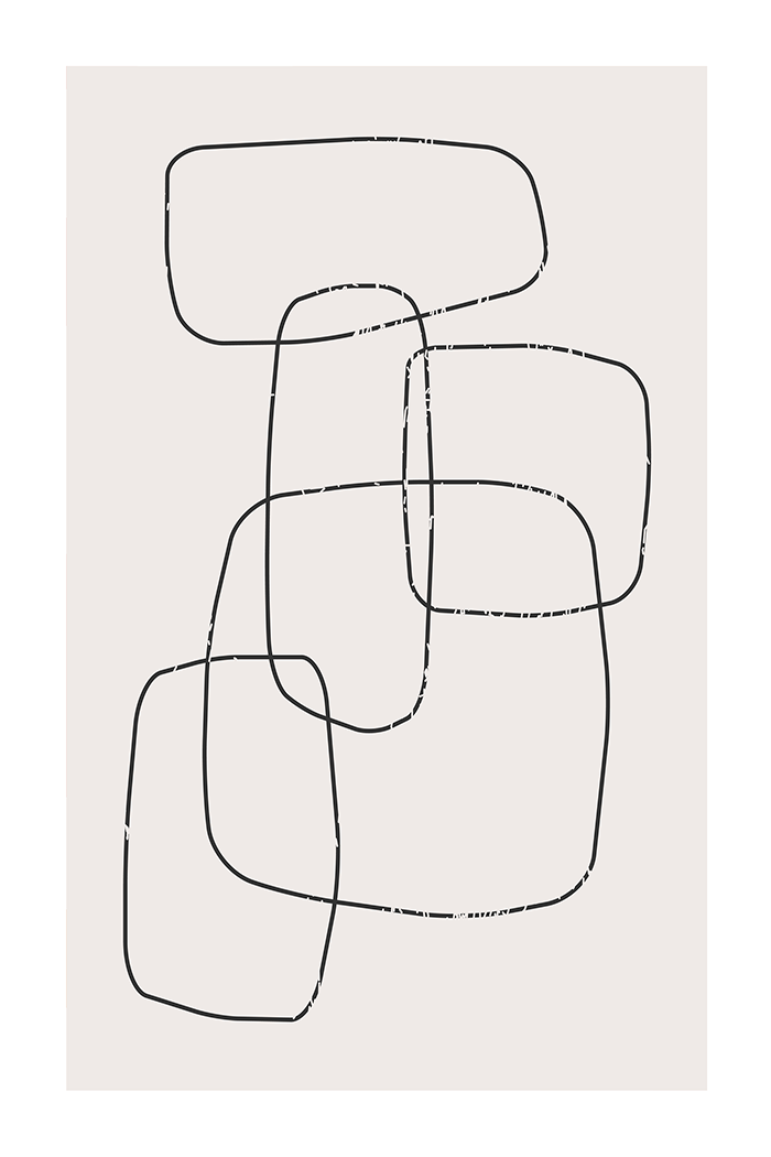 Minimalist Line Art No.2 Poster
