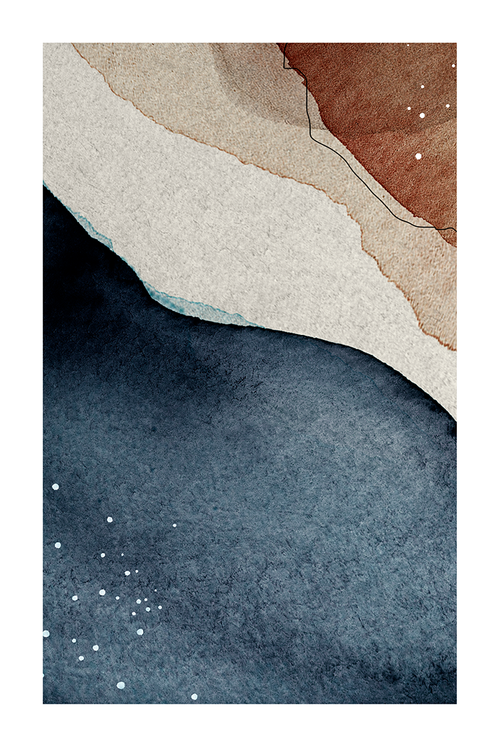 Watercolor Blue Poster