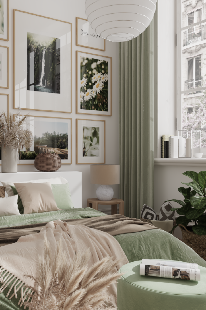 Sage Green Leaf Close Up Poster
