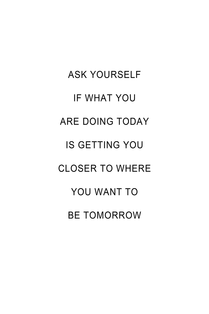 Ask Yourself Motivational Typography Poster
