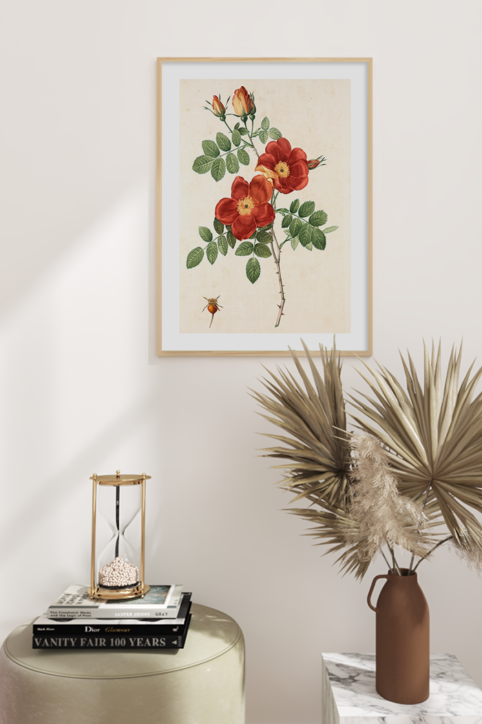 Vintage Floral Poster