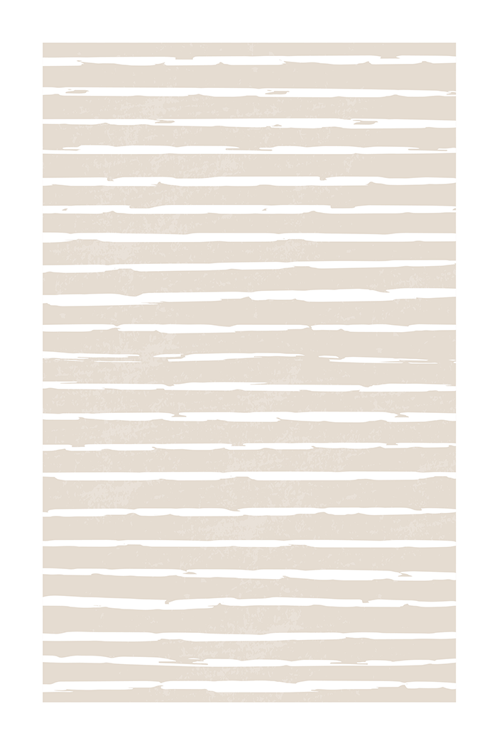 Beige Horizontal Line Poster