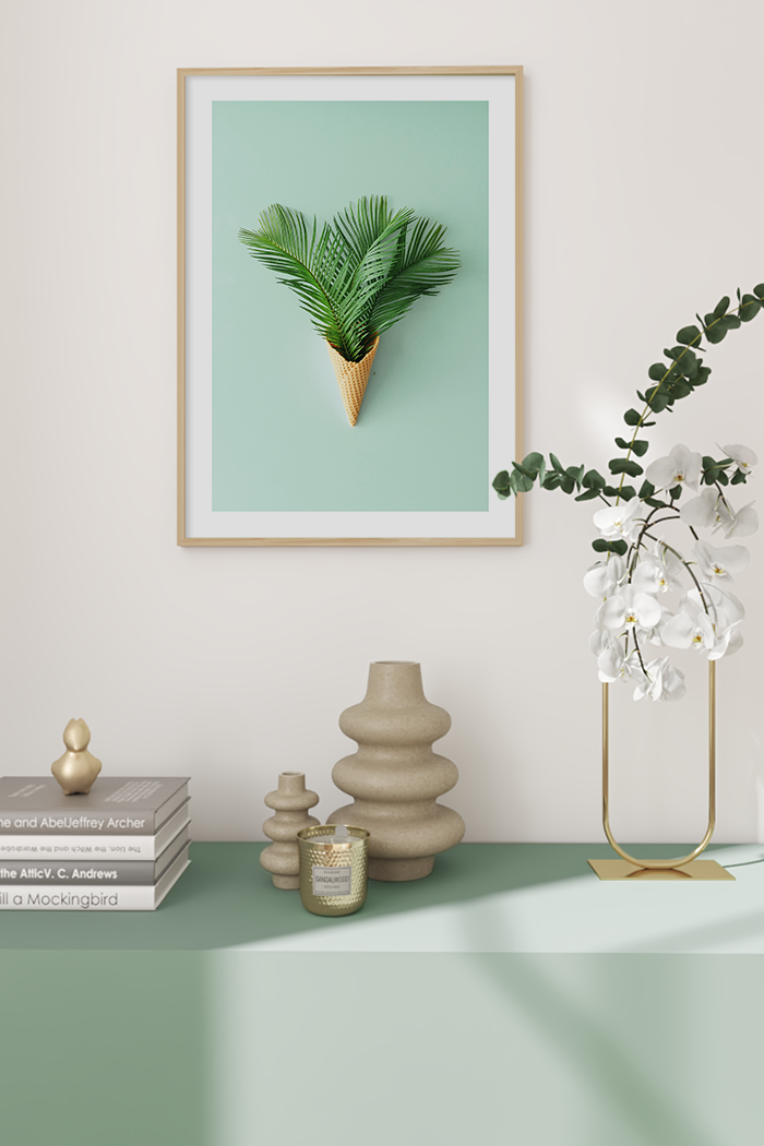 Creative Palm Leaves Poster