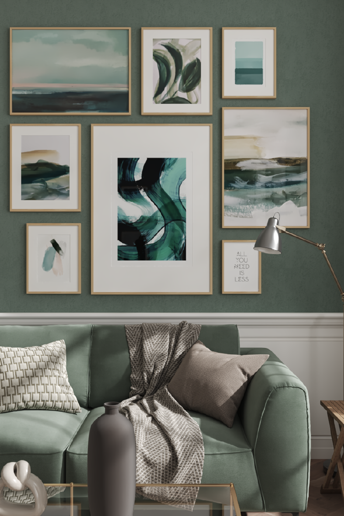 Abstract Leaf Oil Poster