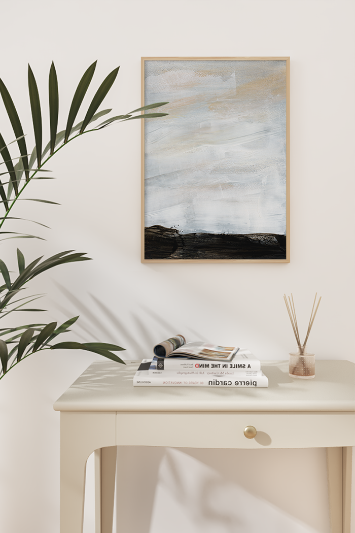 Beige Acrylic Poster