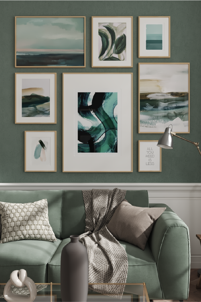 Green Gradient Abstract Poster