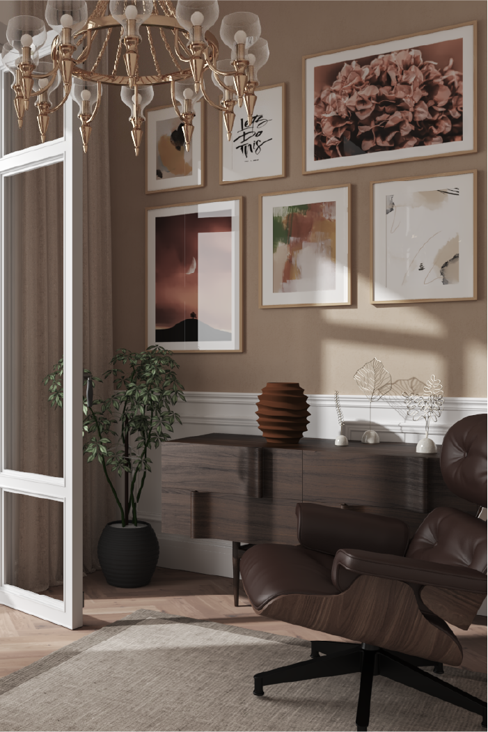 Brown Bouquet Poster