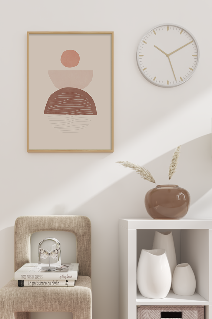 Abstract Boho Shapes Poster