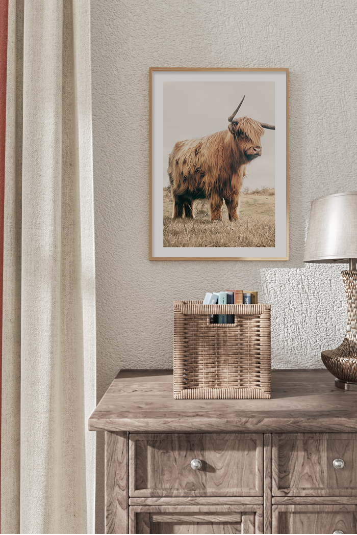 Strong Highland Cow Poster