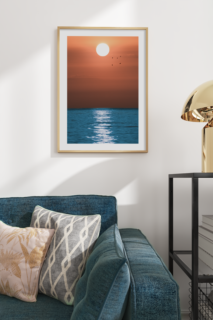 Sunrise Ocean Scenery Poster
