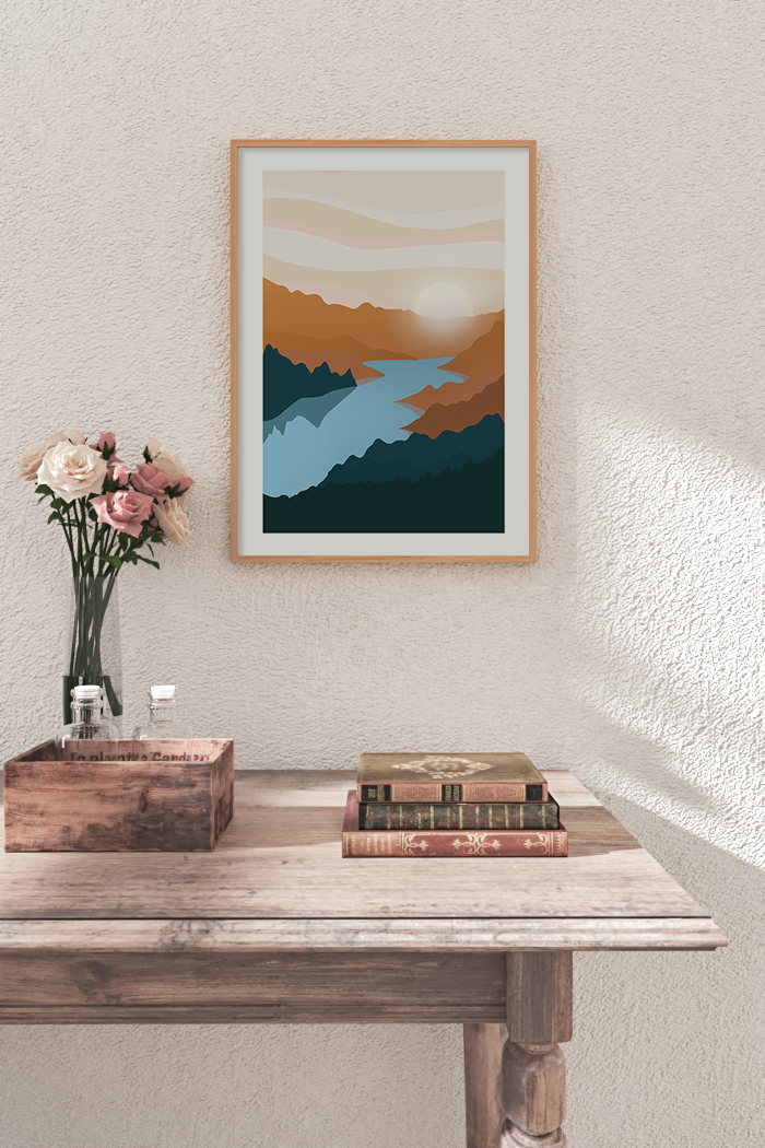 Sunrise on the Mountain Poster