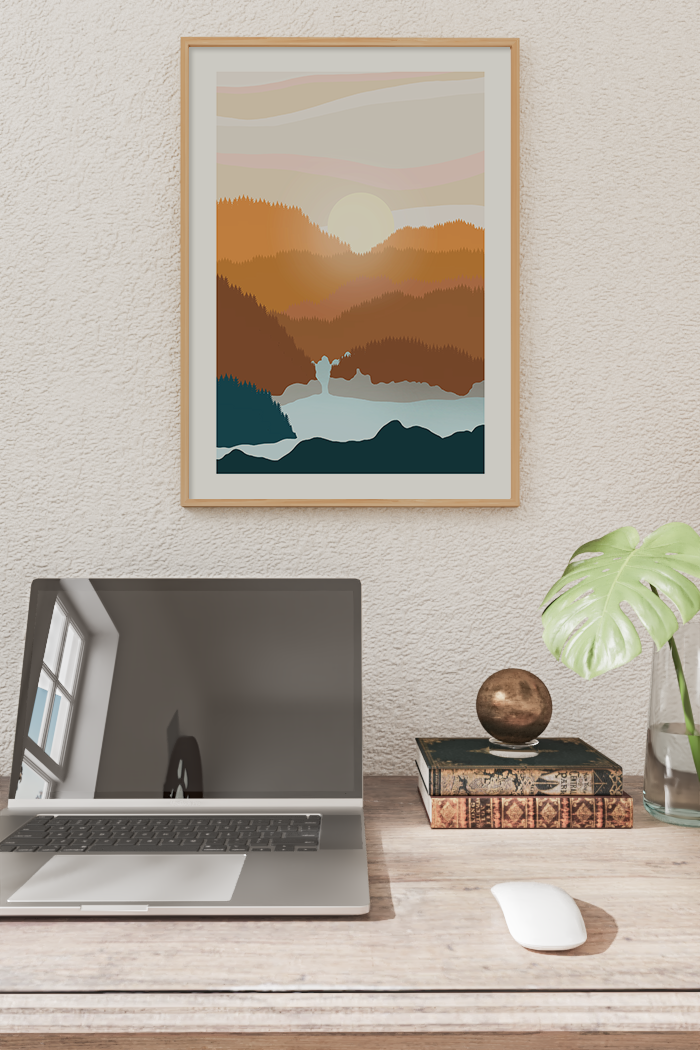 Sunrise on the Mountain Poster No.3