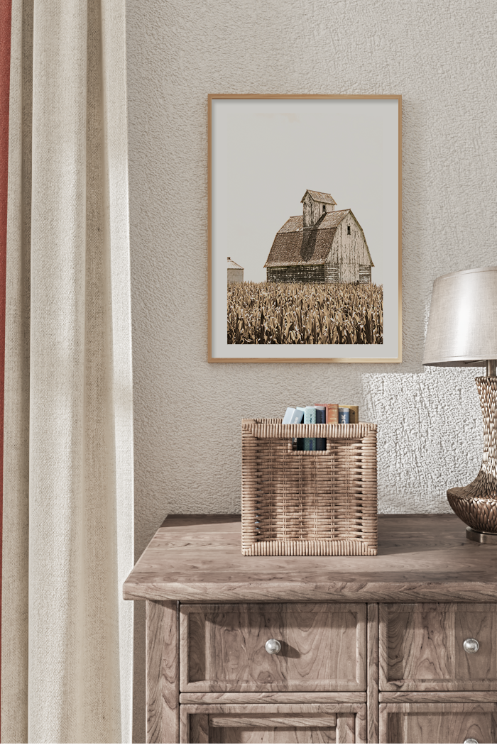 Field Cottage Poster