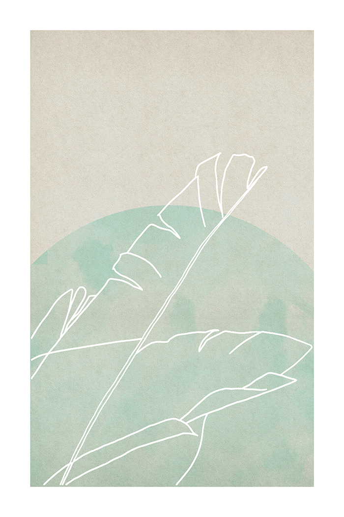 Abstract Line Leaf Art No.2