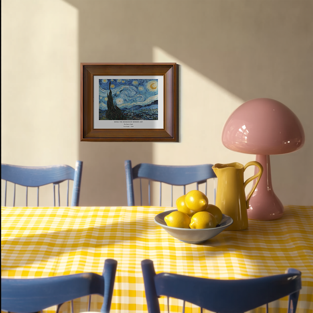 Swirling Starry Nocturne Post-Impressionist Reverie