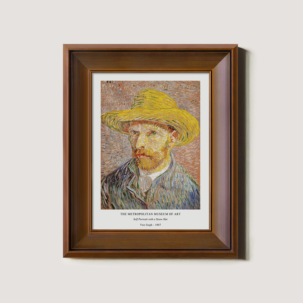 Straw-Hatted Gaze Post-Impressionist Reverie