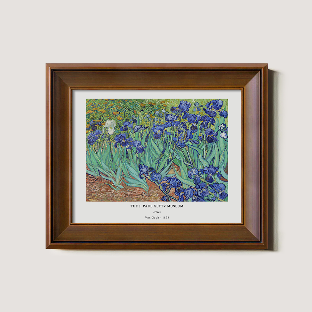 Velvet Iris Meadow Post-Impressionist Reverie