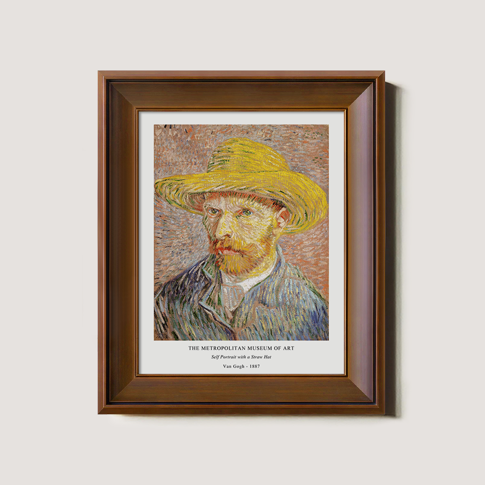 Straw-Hatted Gaze Post-Impressionist Reverie