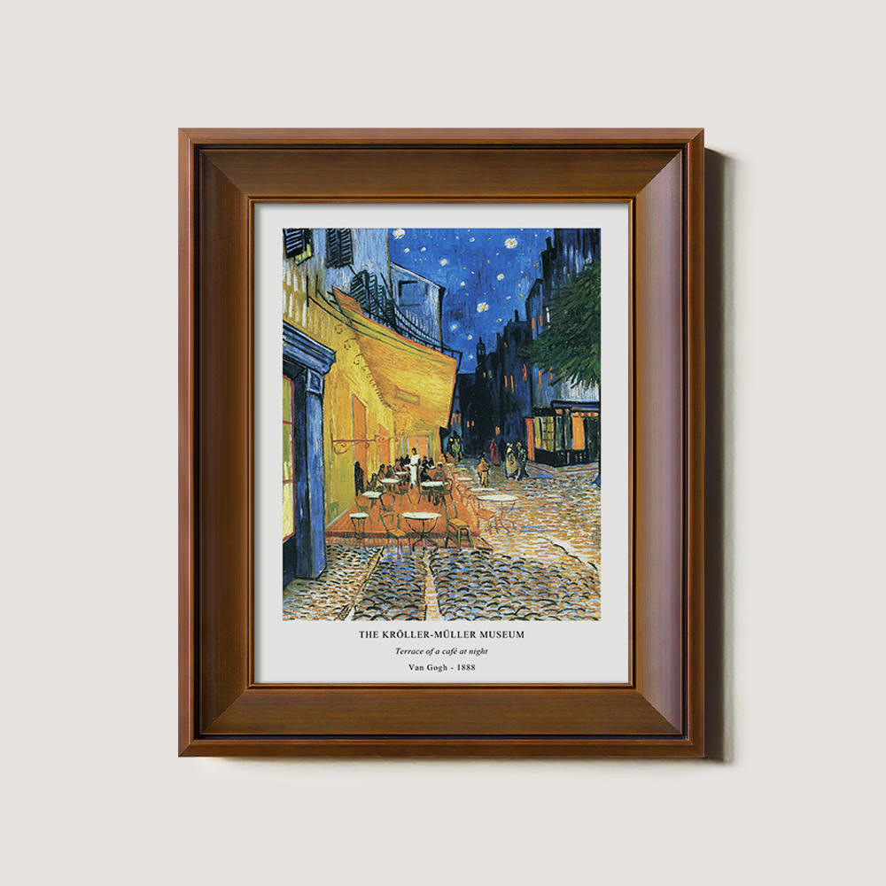 Moonlit Café Terrace Post-Impressionist Reverie