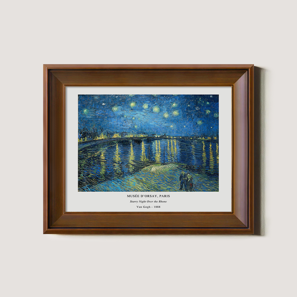 Starry Rhône Reverie Post-Impressionist Nocturne