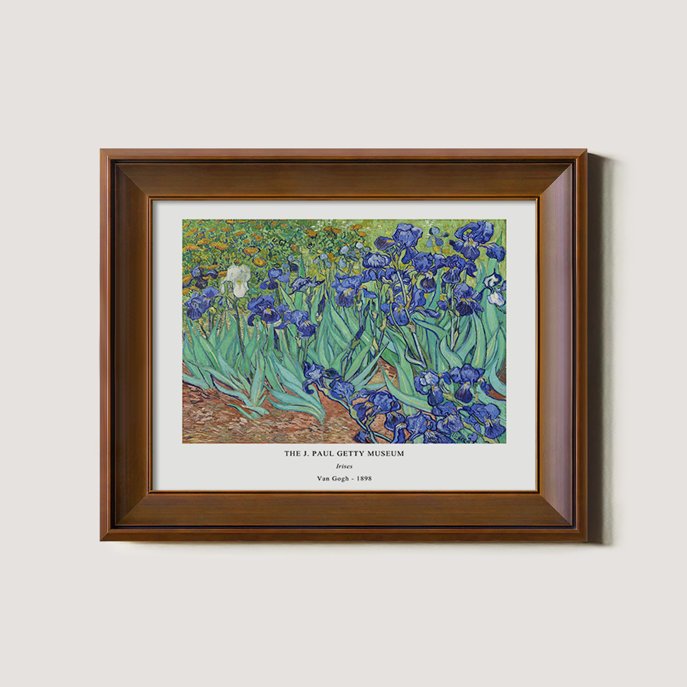 Velvet Iris Meadow Post-Impressionist Reverie