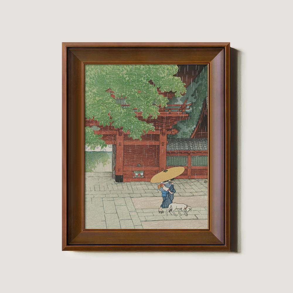 Rainy Day at Asakusa Temple Gate