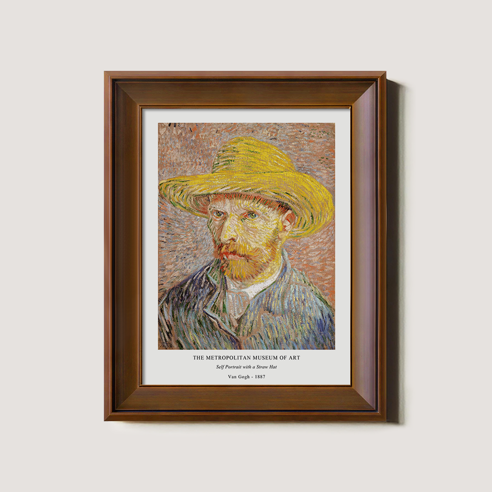 Straw-Hatted Gaze Post-Impressionist Reverie