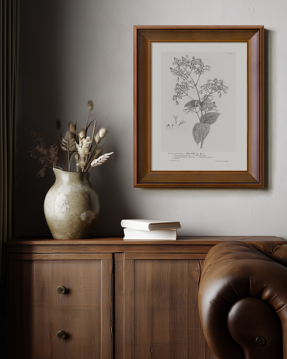 Vintage Collinnia Hart Botanical Etching