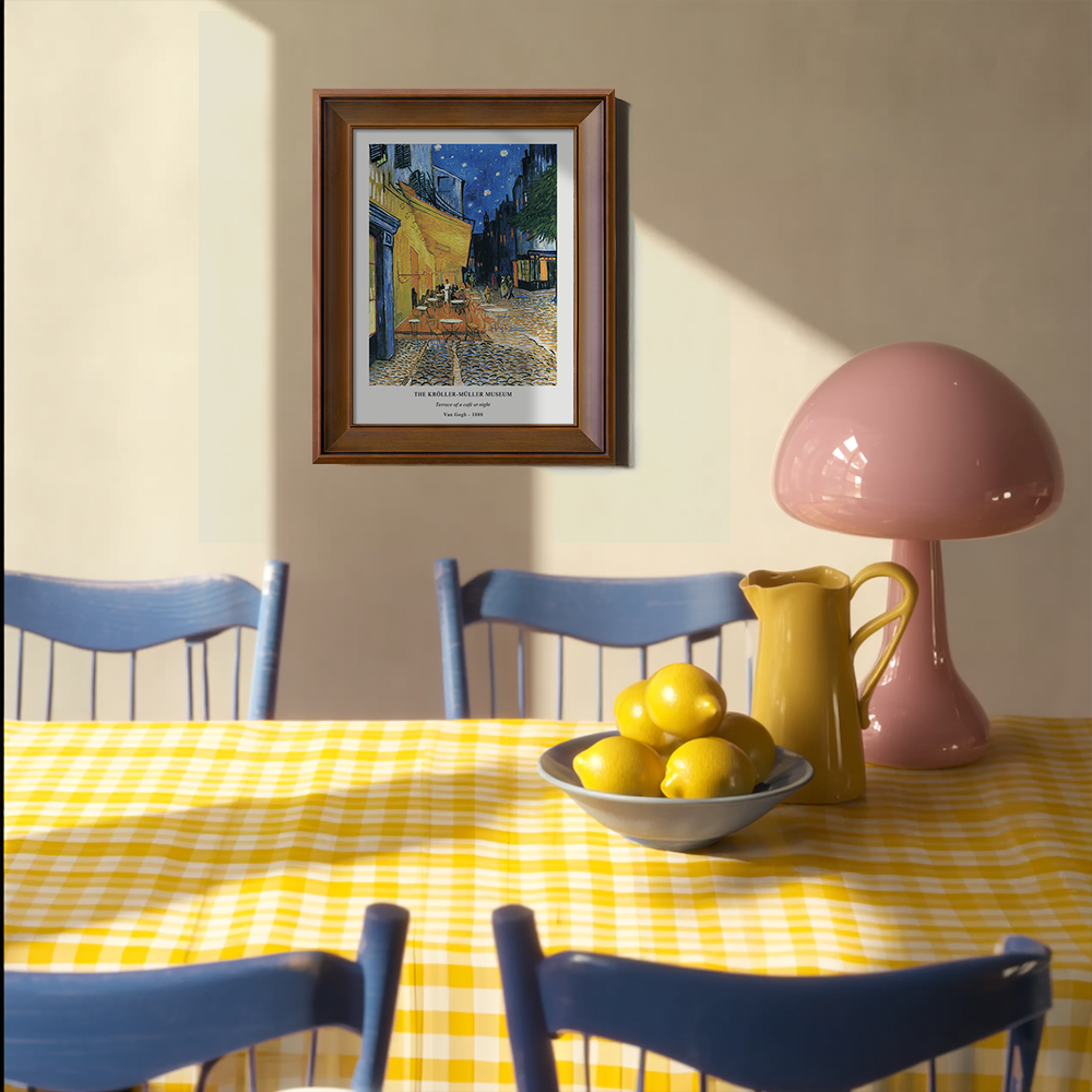 Moonlit Café Terrace Post-Impressionist Reverie