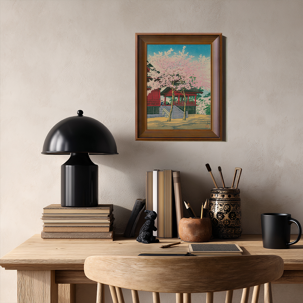 Full Bloom Cherry Blossoms at Temple Gate