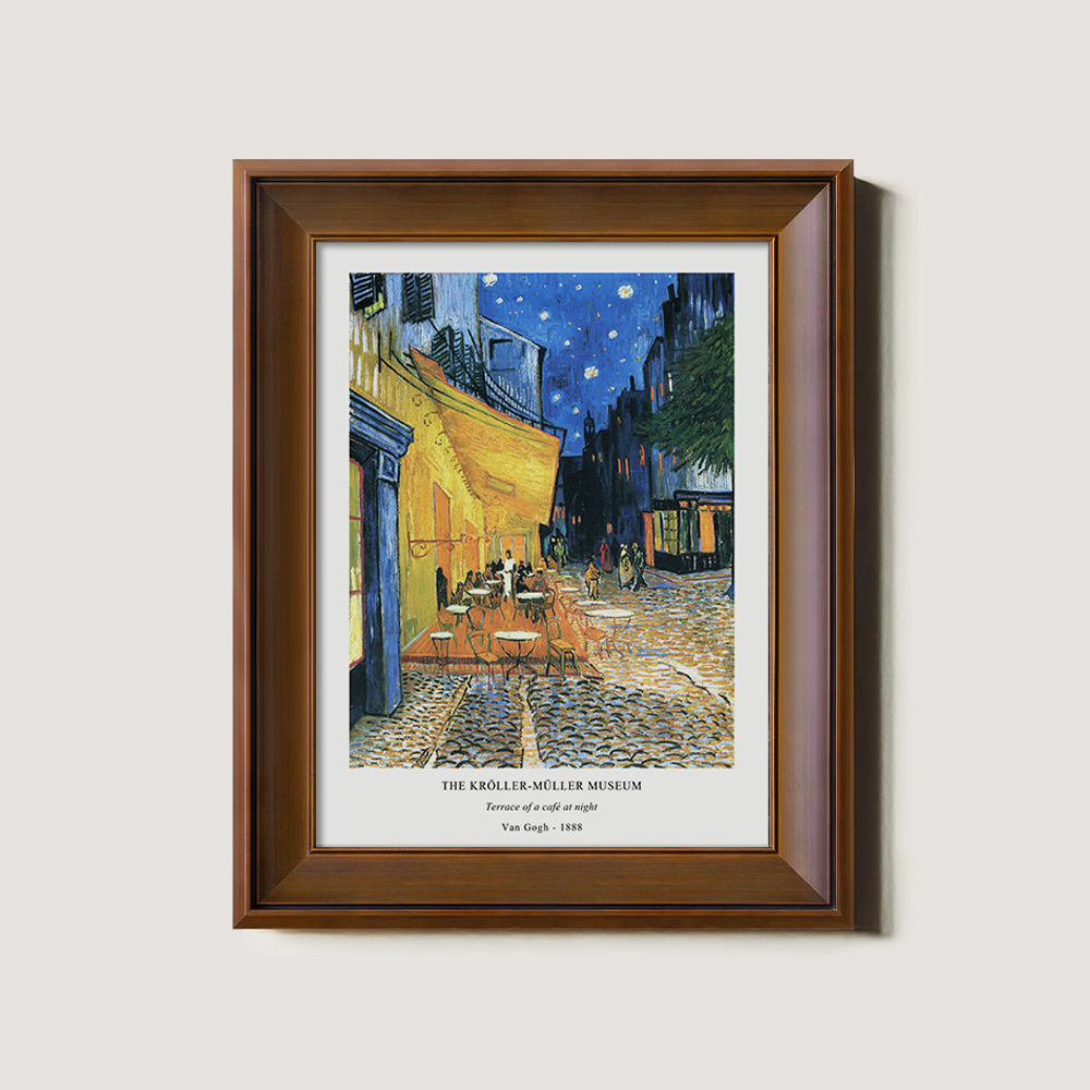 Moonlit Café Terrace Post-Impressionist Reverie