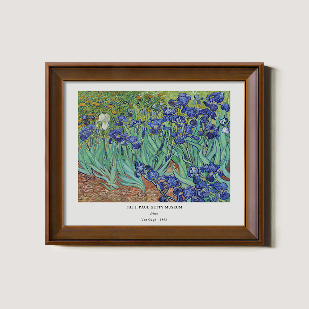 Velvet Iris Meadow Post-Impressionist Reverie