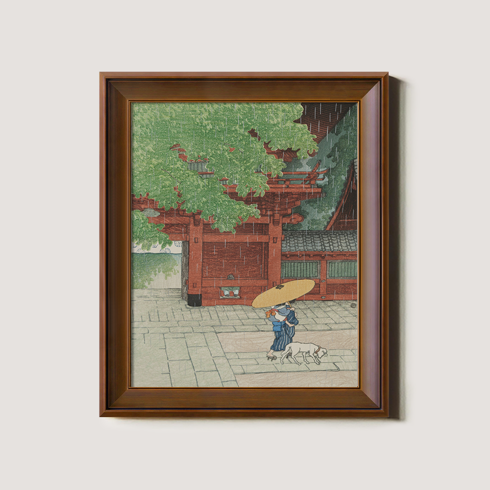 Rainy Day at Asakusa Temple Gate