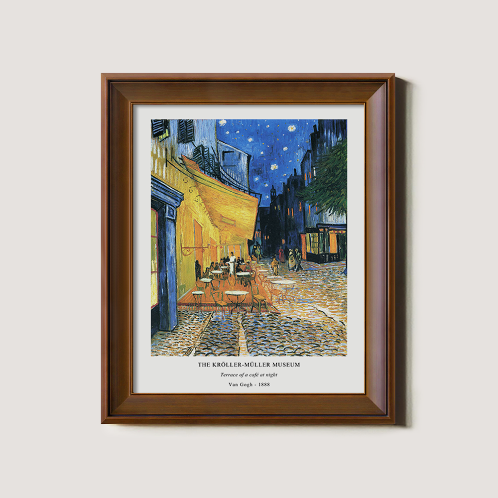 Moonlit Café Terrace Post-Impressionist Reverie