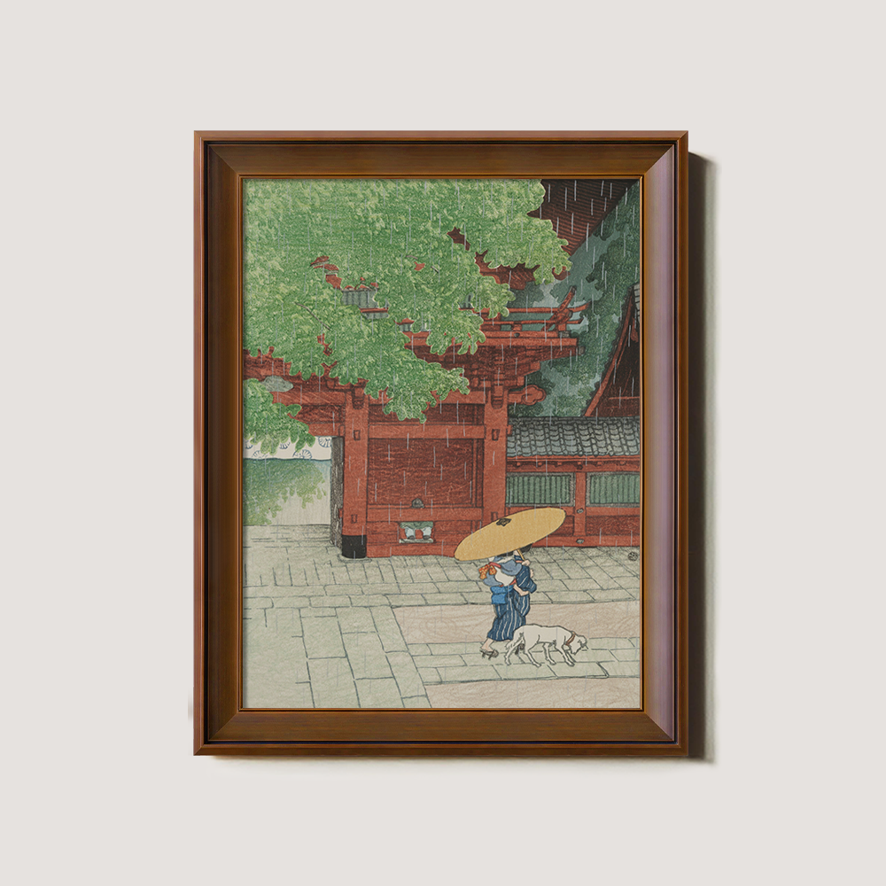 Rainy Day at Asakusa Temple Gate