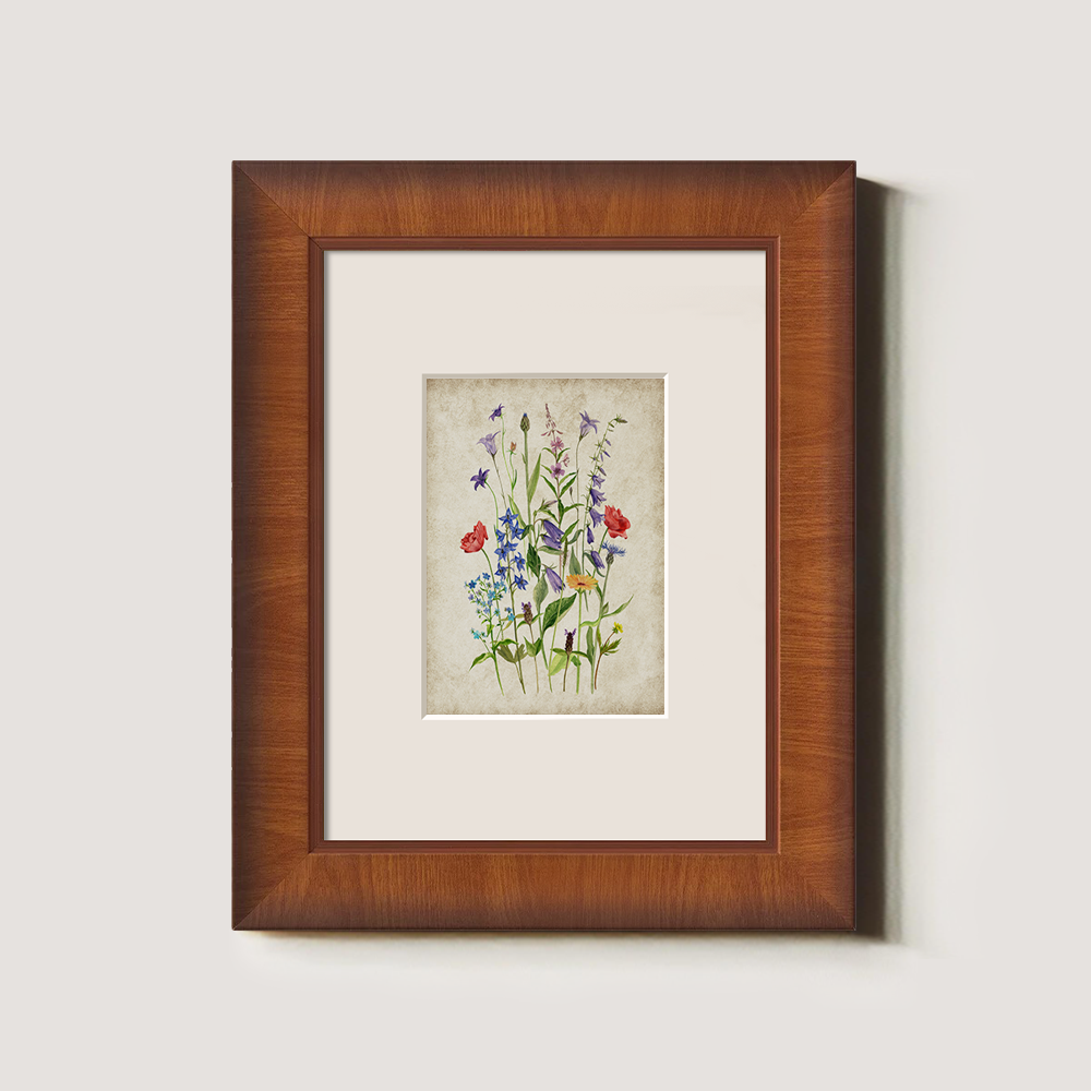 Whimsical Wildflower Meadow Watercolor Bouquet