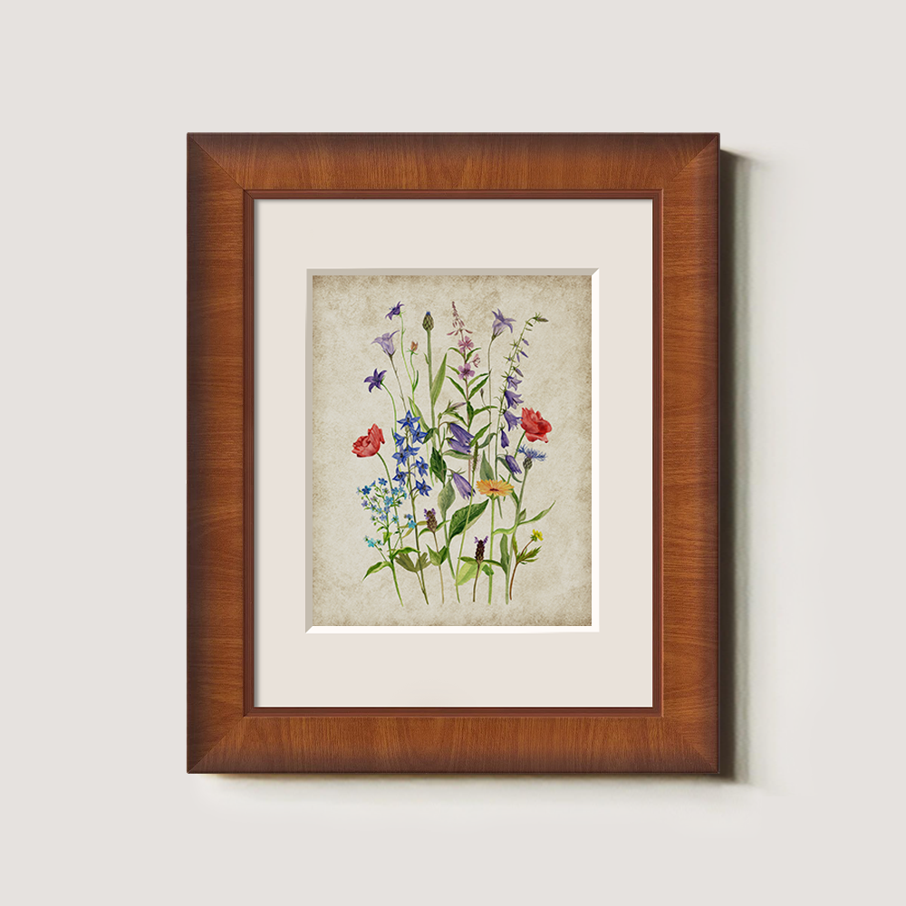 Whimsical Wildflower Meadow Watercolor Bouquet