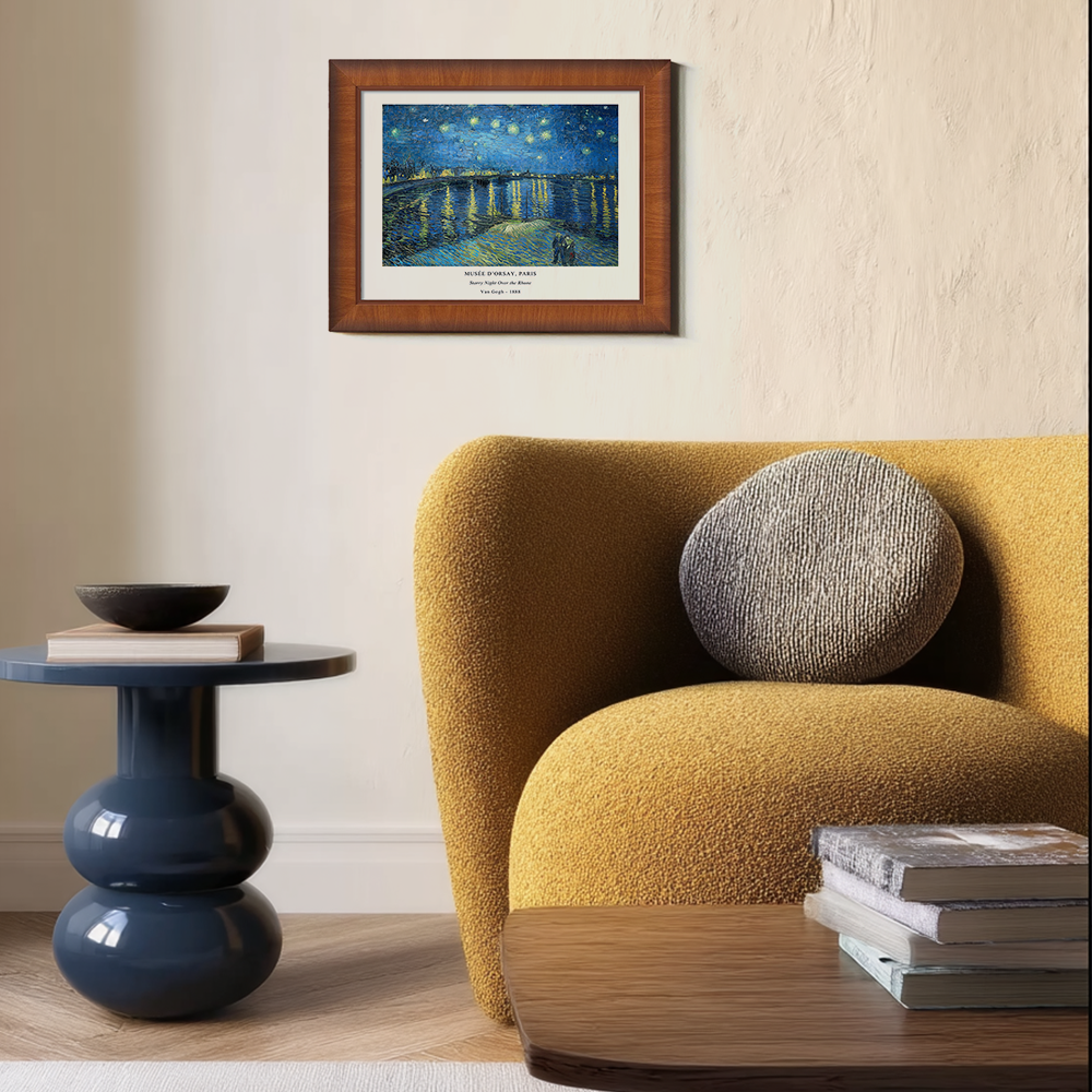 Starry Rhône Reverie Post-Impressionist Nocturne