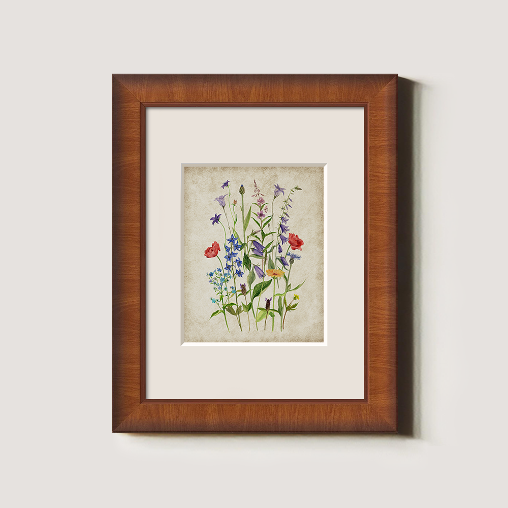 Whimsical Wildflower Meadow Watercolor Bouquet