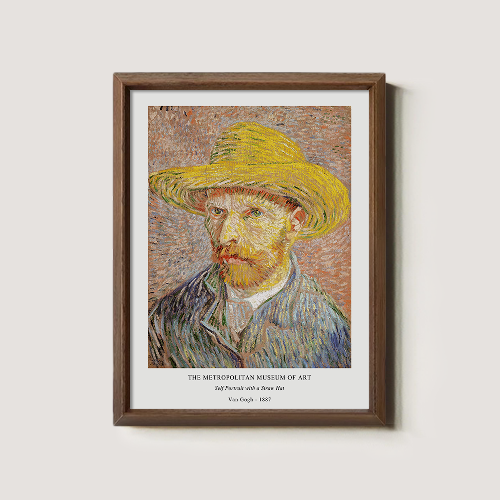 Straw-Hatted Gaze Post-Impressionist Reverie