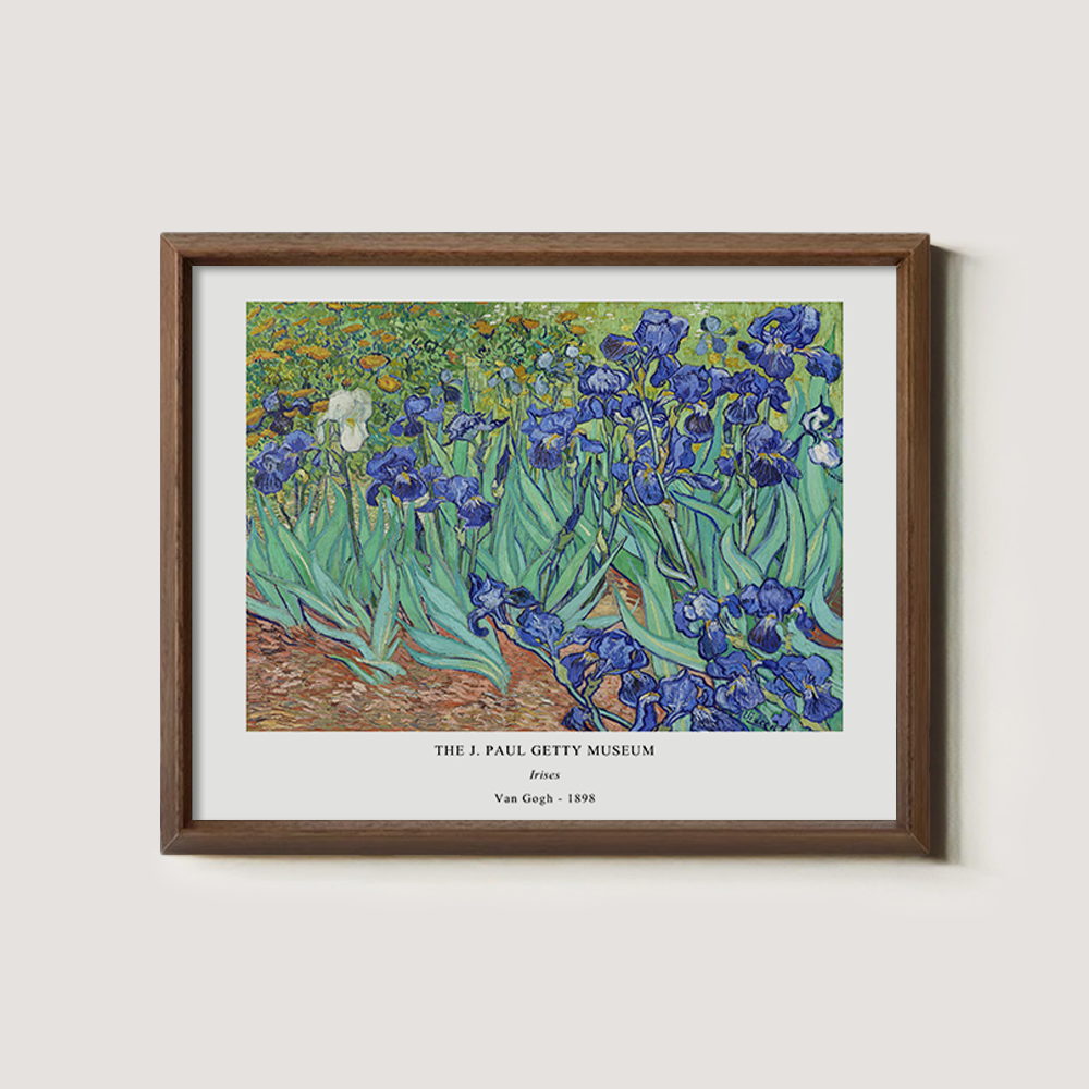 Velvet Iris Meadow Post-Impressionist Reverie