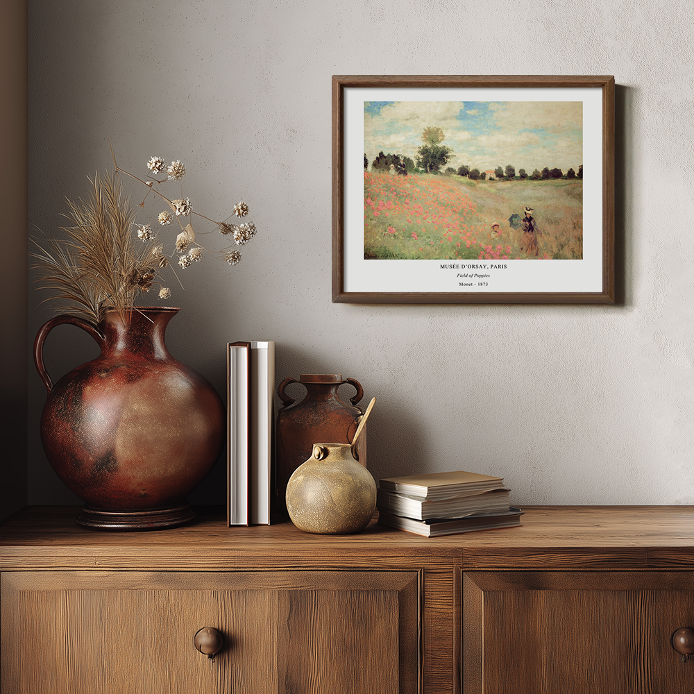 Poppy Field Wander Impressionist Reverie