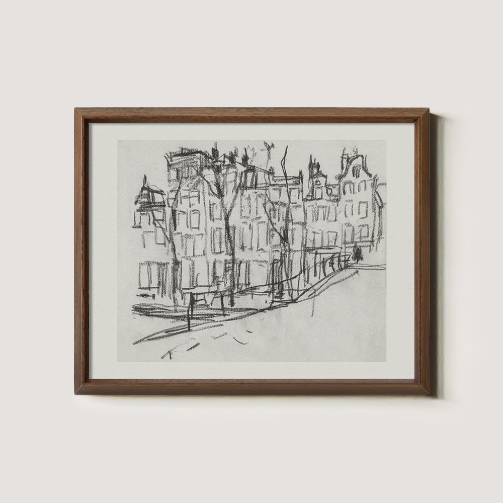 Timeless Amsterdam Gables Ink Vignette