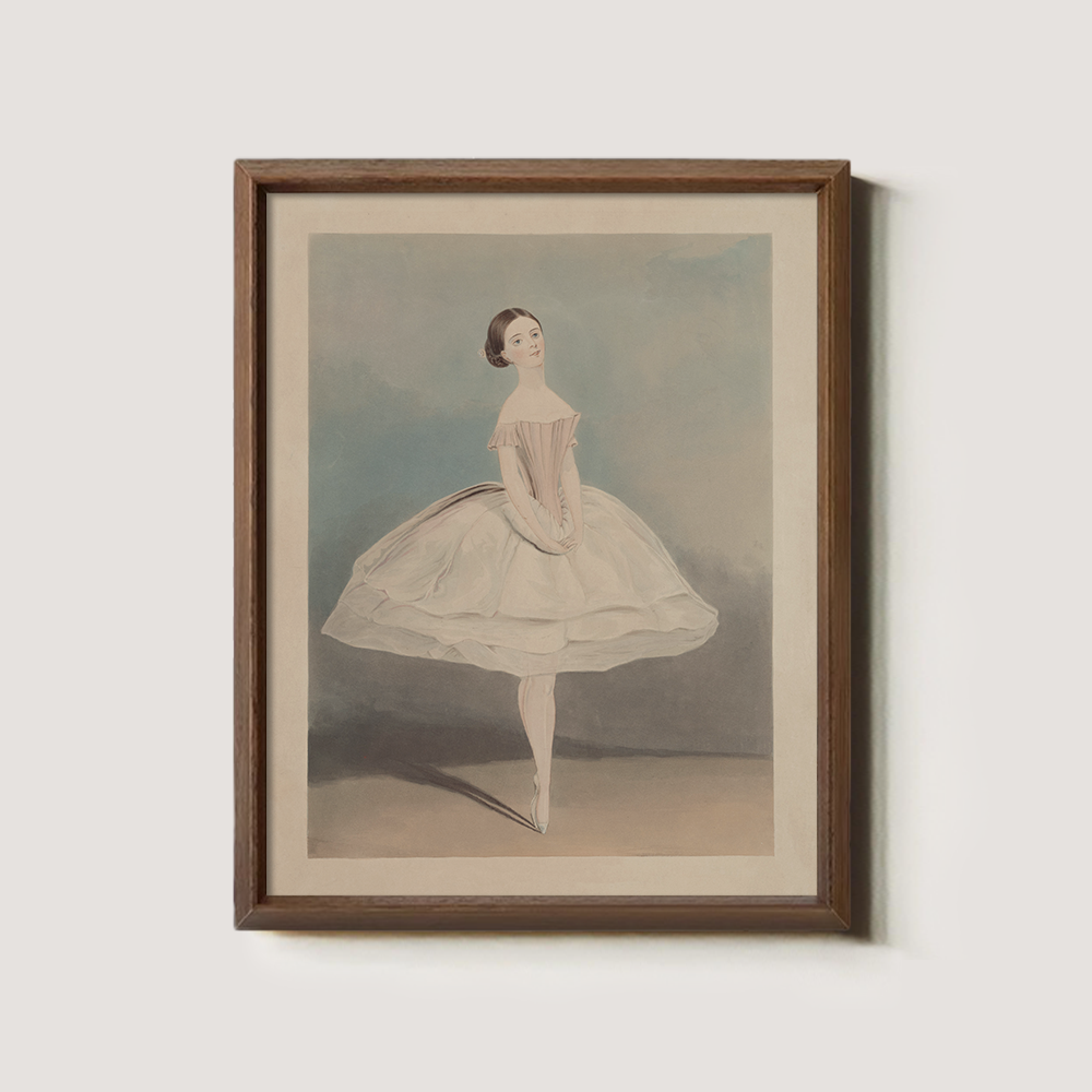 Ethereal Ballerina Watercolor Poise
