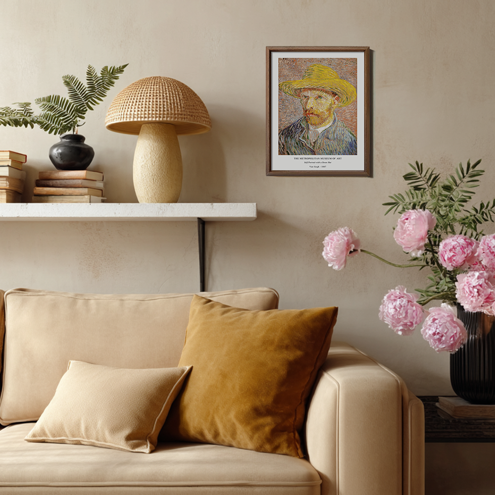 Straw-Hatted Gaze Post-Impressionist Reverie