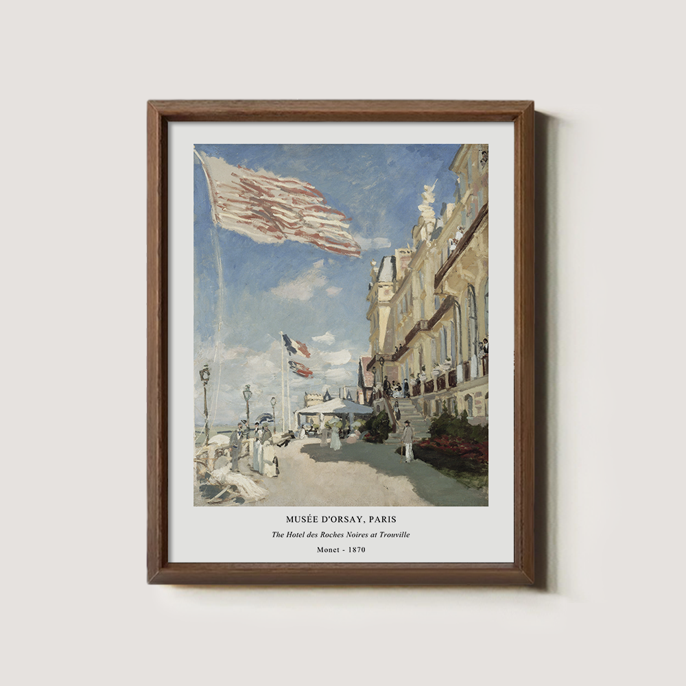 Festive Trouville Hotel Impressionist Reverie