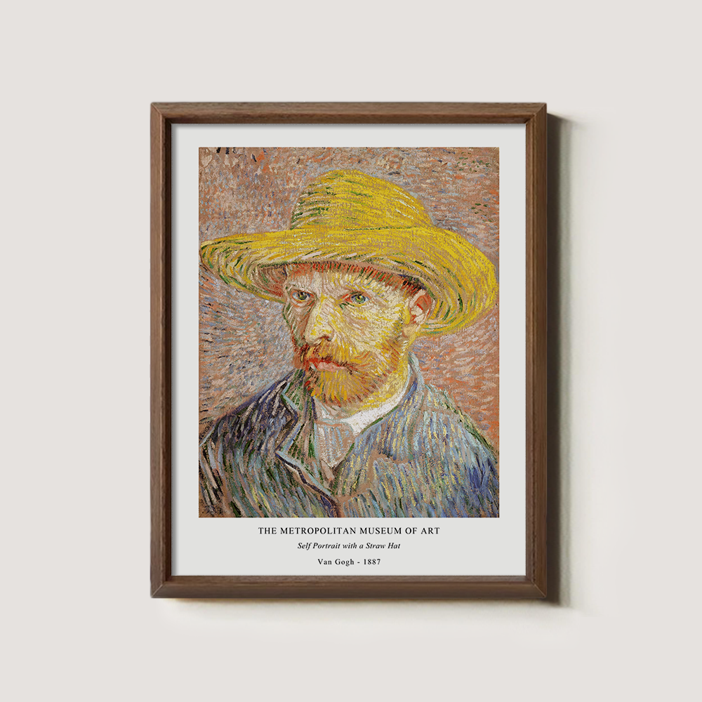 Straw-Hatted Gaze Post-Impressionist Reverie