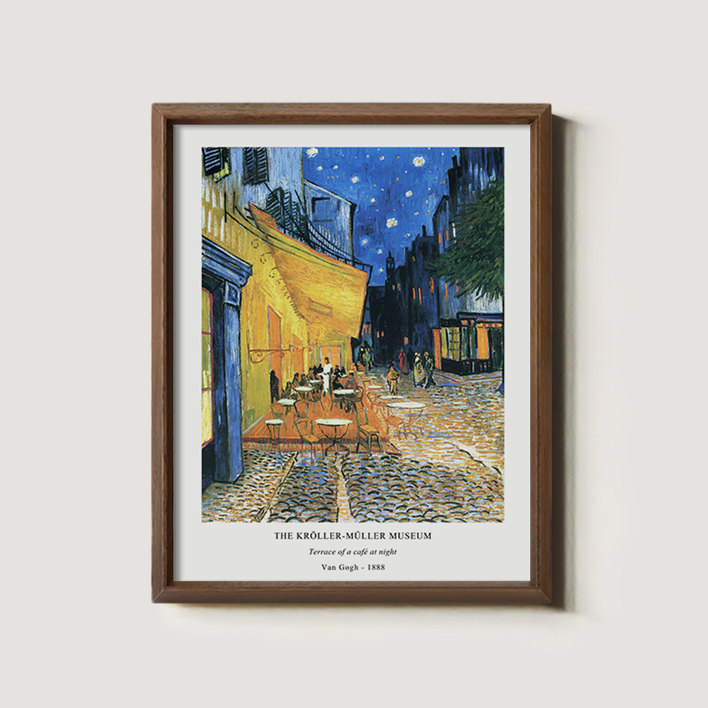 Moonlit Café Terrace Post-Impressionist Reverie