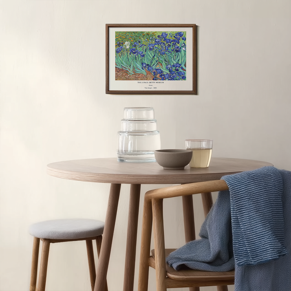 Velvet Iris Meadow Post-Impressionist Reverie