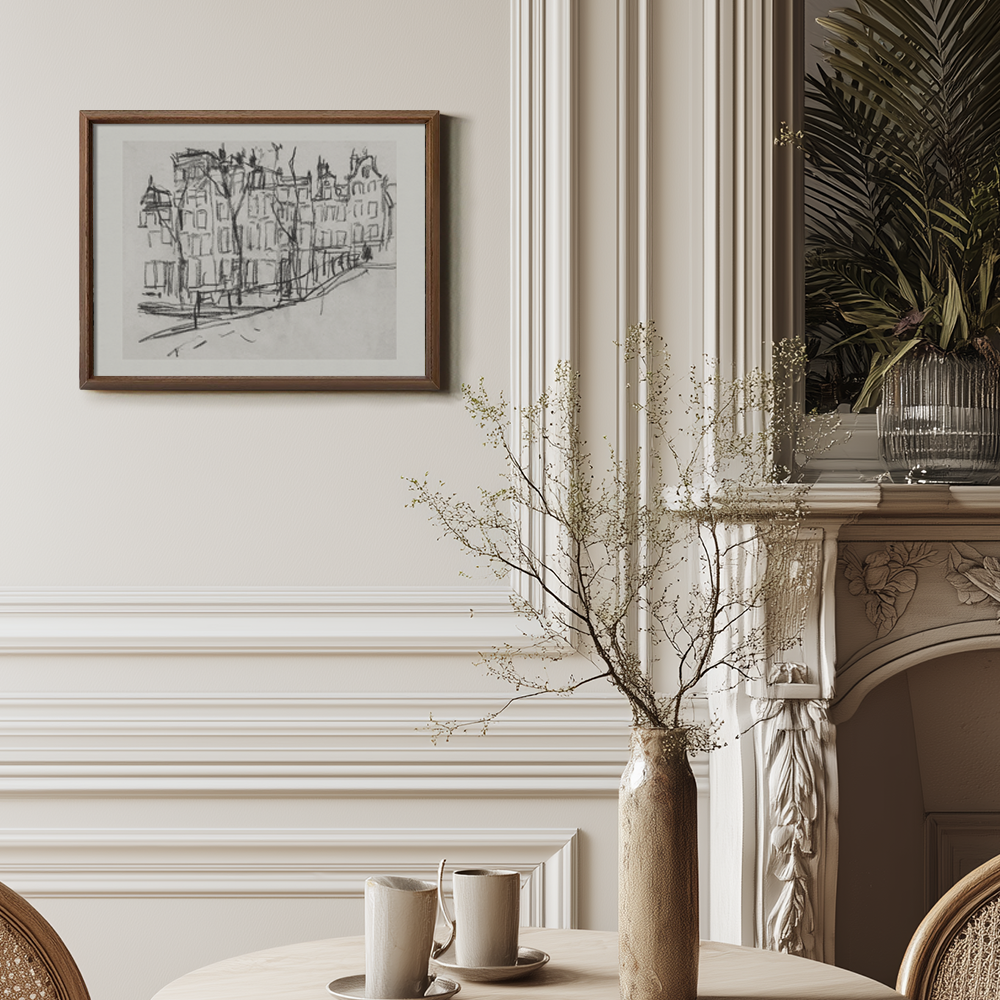 Timeless Amsterdam Gables Ink Vignette